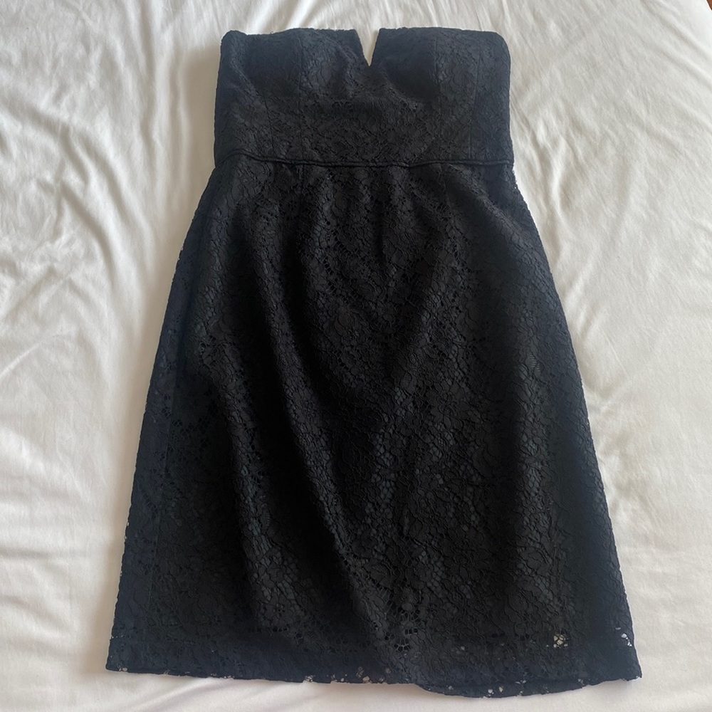 black lace dress